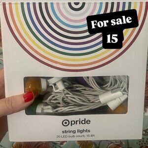 Target PRIDE rainbow LED string lights